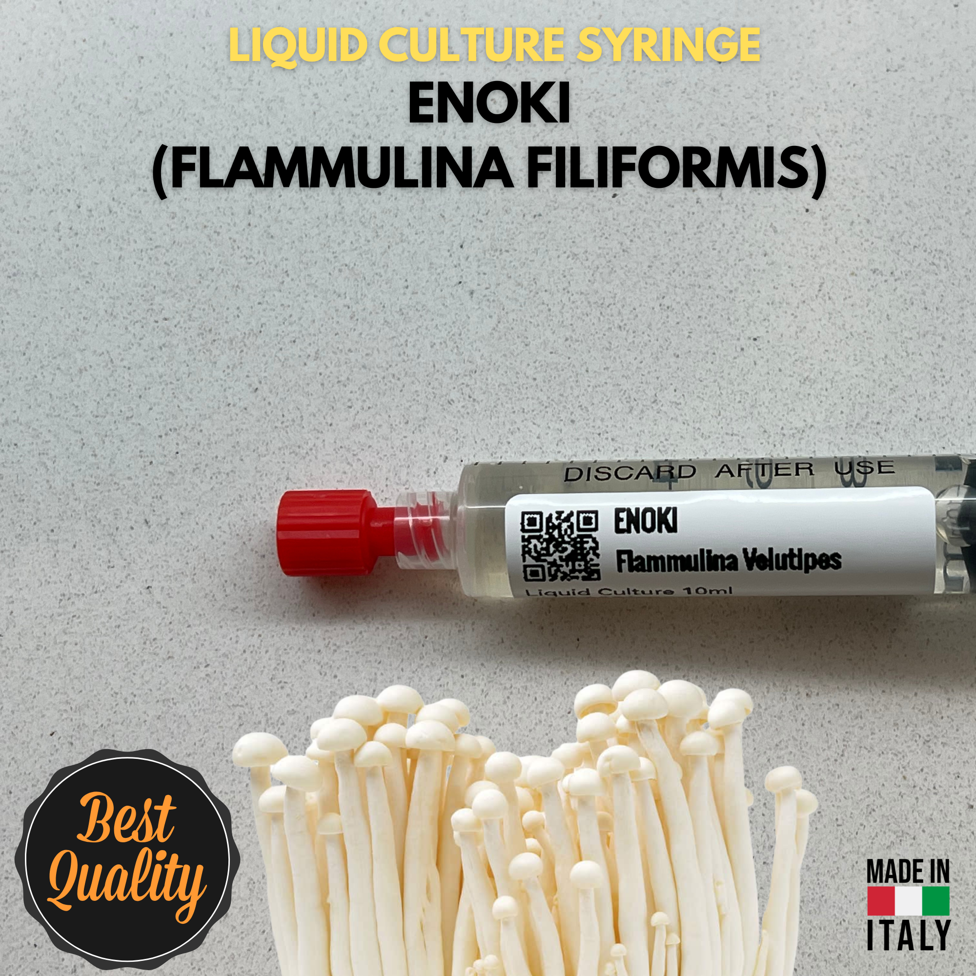 Antler Reishi Liquid Culture Unit - Ganoderma lucidum - Premium Medicinal Mushroom Mycelium - Made in Italy