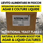 Lievito Nutrizionale 100g Booster Micelio Agar Coltura Liquida Micologia Professionale
