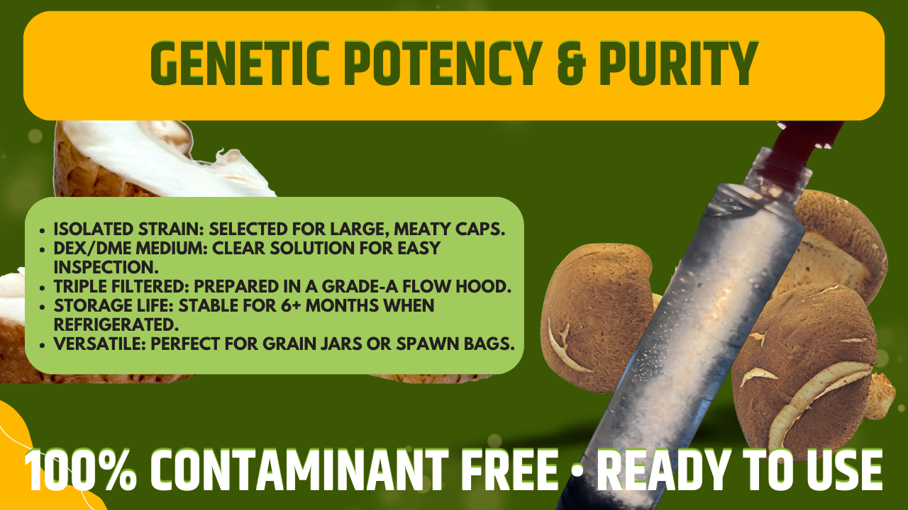 3 x 10ml Shiitake Liquid Culture Syringes Mushroom Genetics Triple Pack