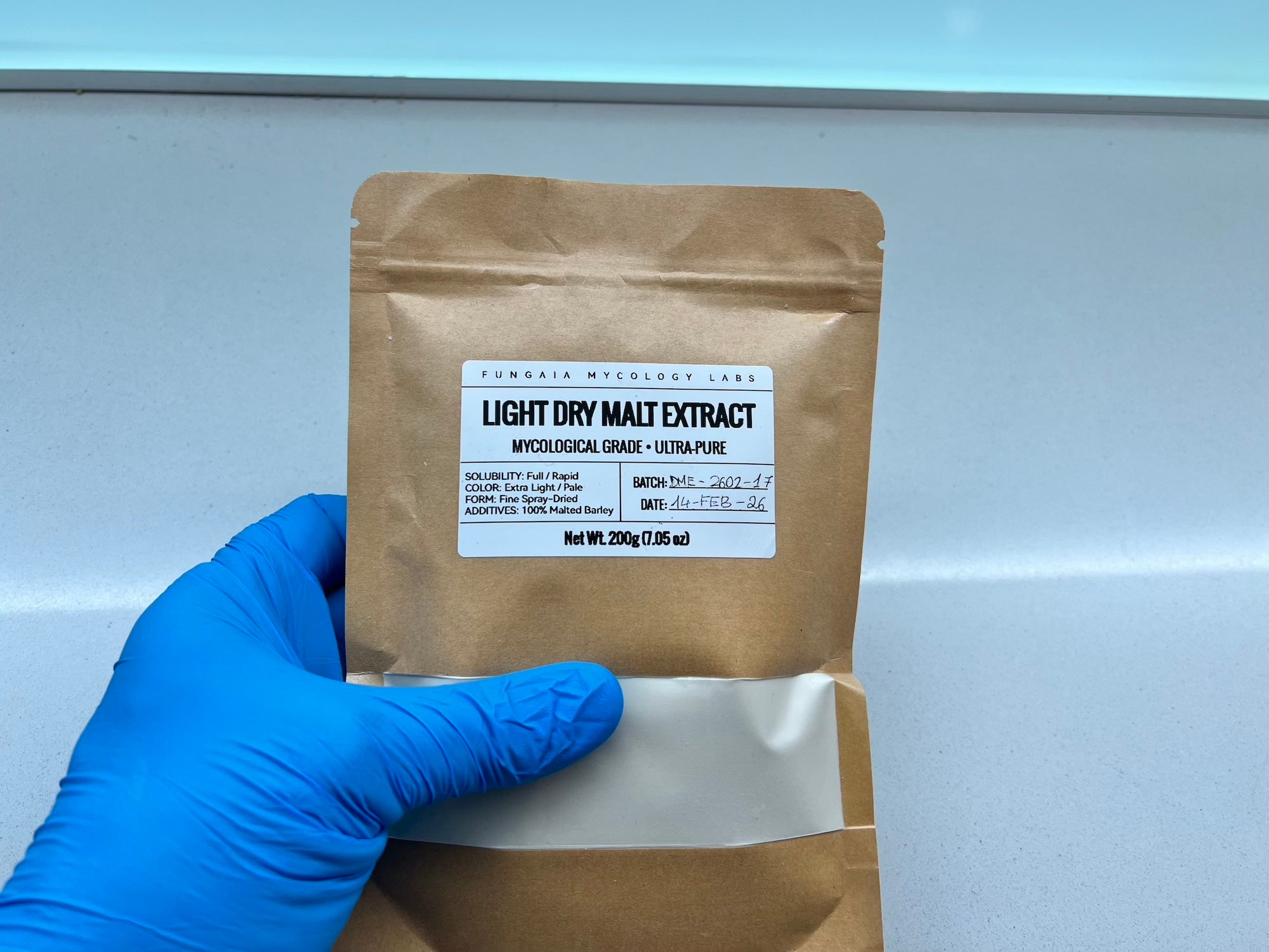 Light Dry Malt Extract DME - Mycology Nutrient, Liquid Culture Media (200g)
