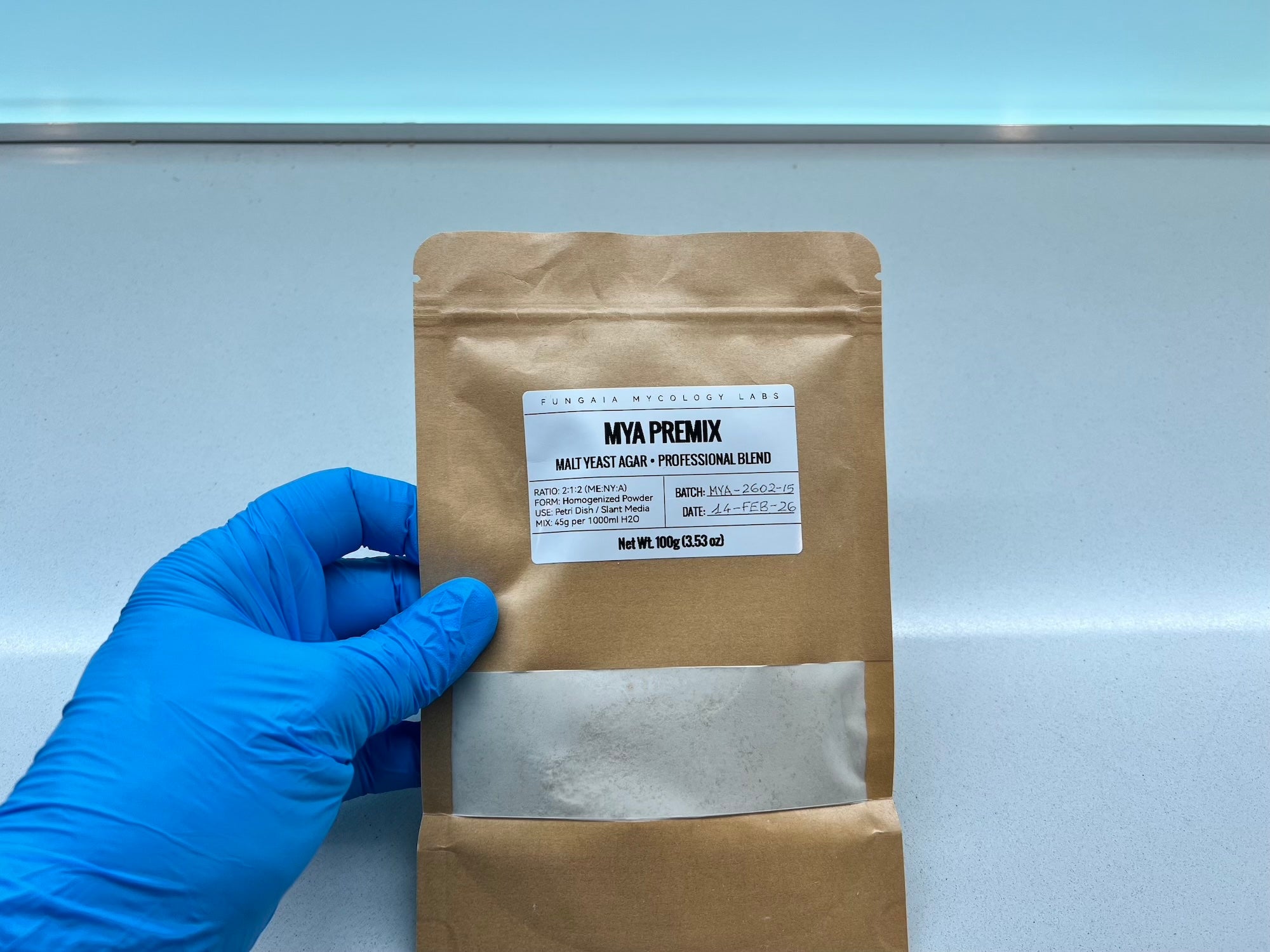 MYA Premix Malt Yeast Agar 100g Professional Blend Mycology Petri Dish Nutrient Media