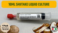 3 x 10ml Shiitake Liquid Culture Syringes Mushroom Genetics Triple Pack