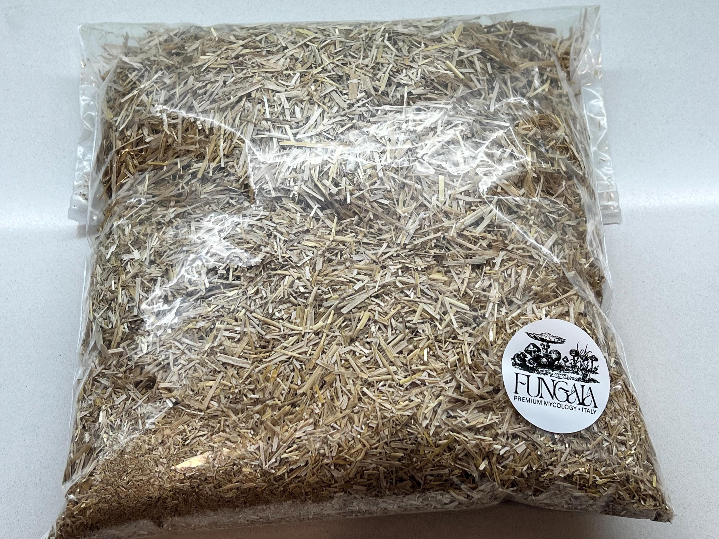 Italian Wheat Straw Mushroom Substrate - Chopped & Dedusted 500g