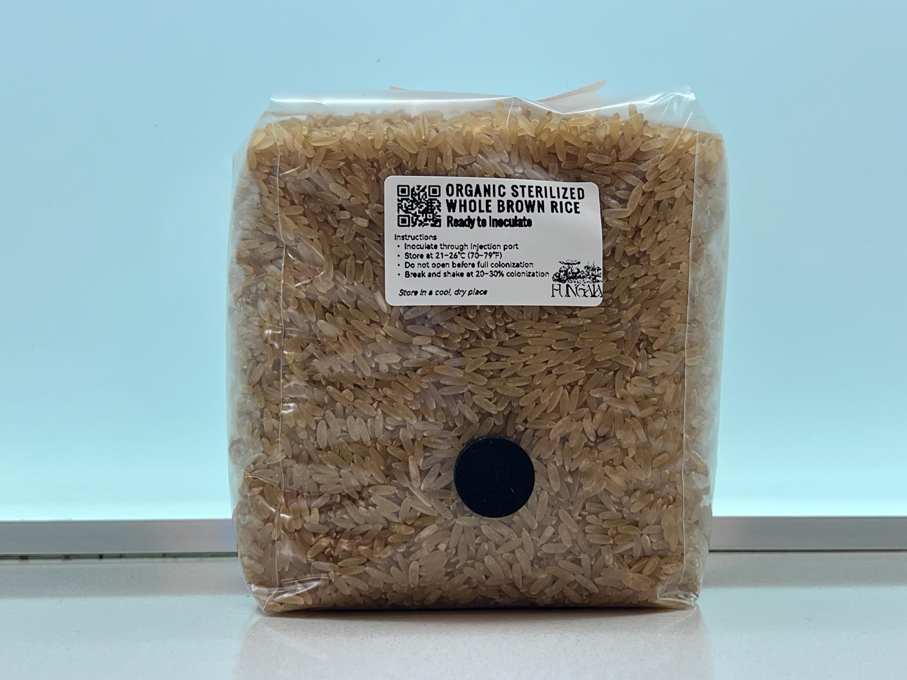 Riso Integrale Bio 1kg/2kg Spawn Autoclave • Porta SHIP • Substrato Funghi