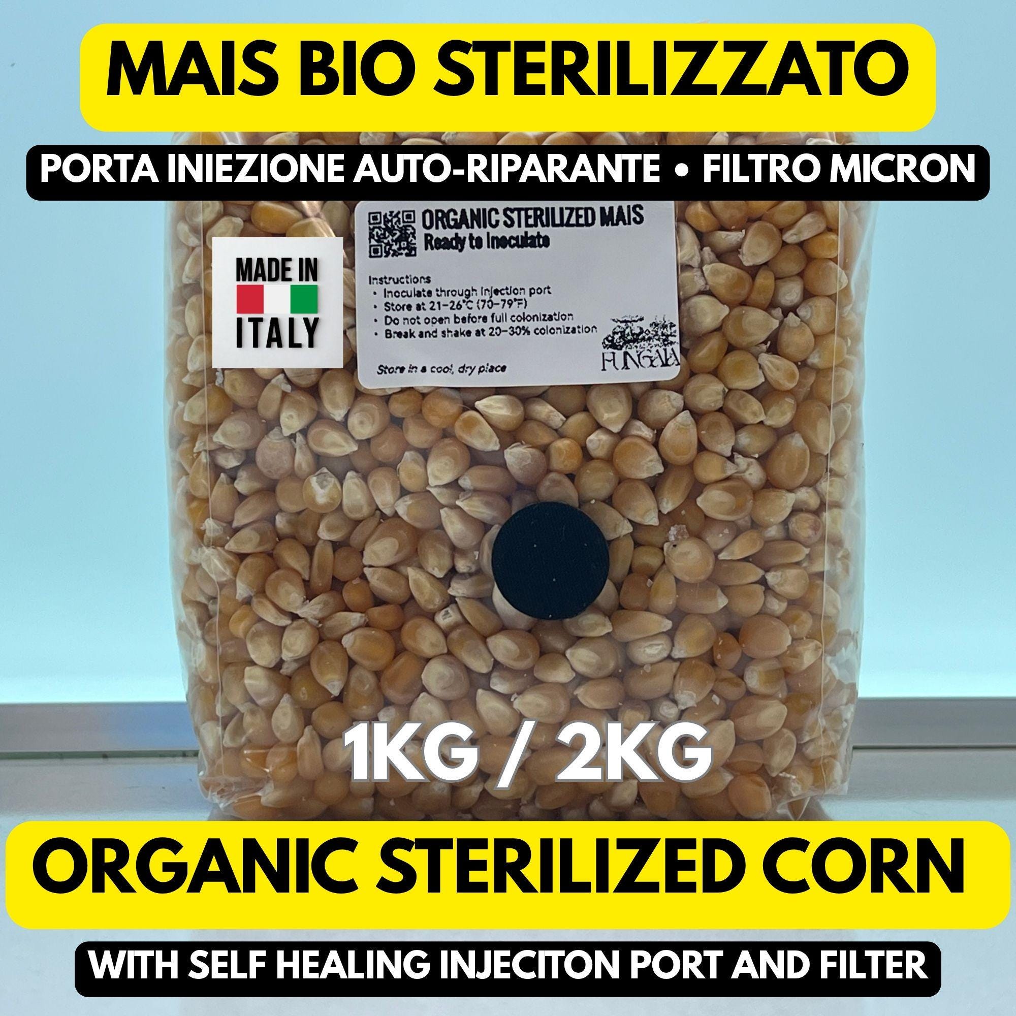 Spawn Mais Bio  1kg/2kg  Sterilizzato • Porta SHIP