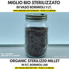 Sterilized Millet Grain Spawn Jar 500g — 1L Bormioli