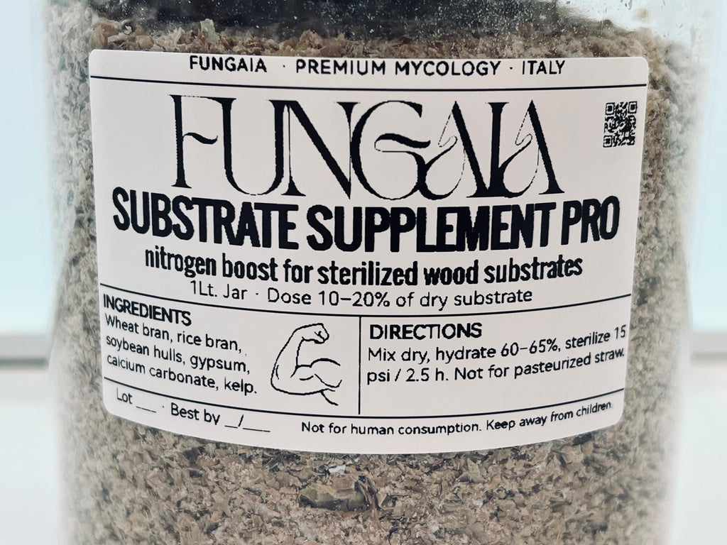 Substrate Supplement PRO jar for sterilized wood substrates